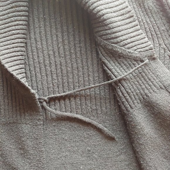 apostrophe black long shrug cardigan - Picture 8 of 9